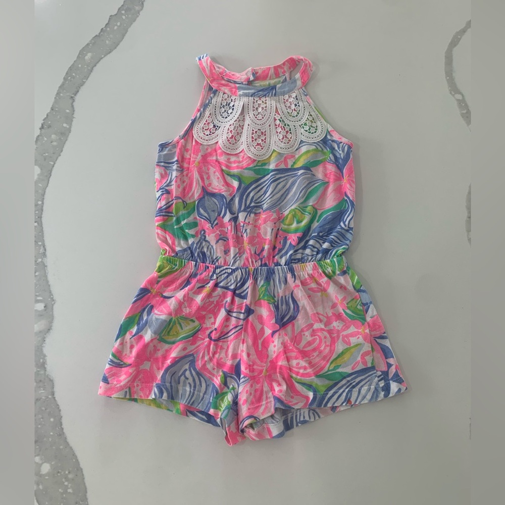 Lilly Pulitzer Girl’s Romper Small 4-5